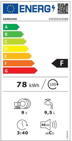 SAMSUNG perilica posuđa DW50R4040BB/EO