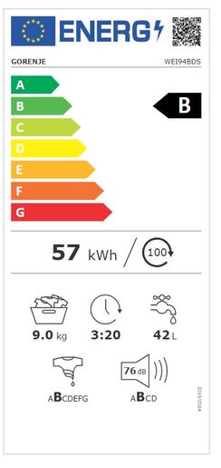 Gorenje perilica rublja WEI94BDS