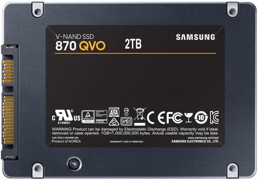 SSD 2TB Samsung 870 QVO 2.5" (MZ-77Q2T0BW)