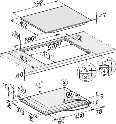 Miele ploča za kuhanje  KM 7404 FX