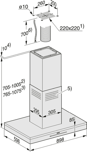 Miele napa DA 6698 D