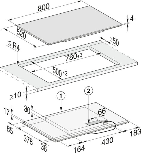 Miele ploča za kuhanje  KM 7474 FL