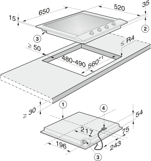 Miele ploča za kuhanje KM 2010