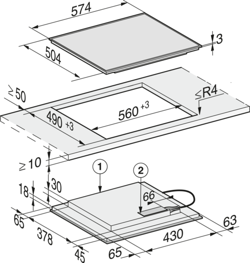 Miele ploča za kuhanje  KM 7201 FR PP