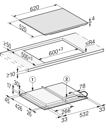 Miele ploča za kuhanje  KM 7667 FL