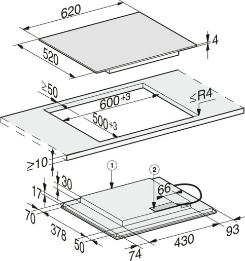 Miele ploča za kuhanje  KM 7564 FL