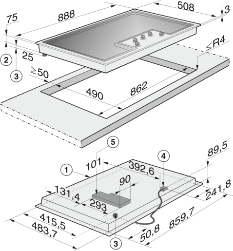 Miele ploča za kuhanje  KM 2356-1