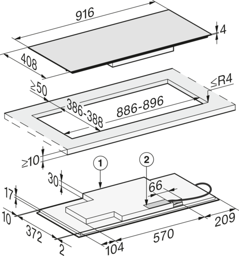 Miele ploča za kuhanje  KM 7689 FL