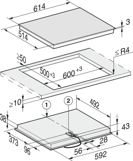 Miele ploča za kuhanje KM 6540 FR