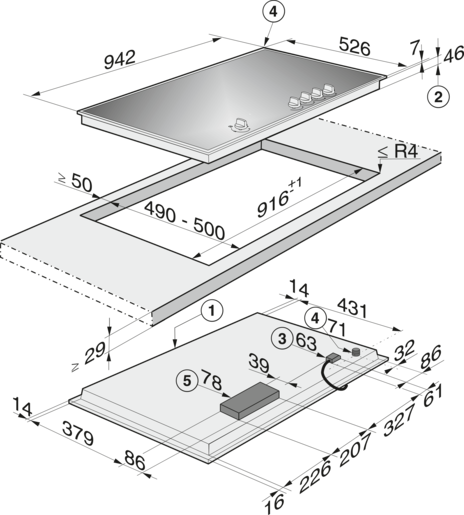 Miele ploča za kuhanje  KM 3054-1