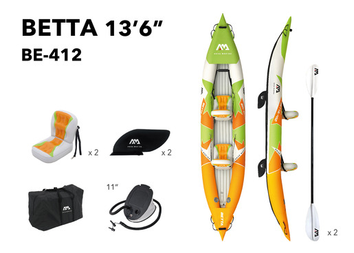 AQUA MARINA kajak na napuhavanje Betta BE-412