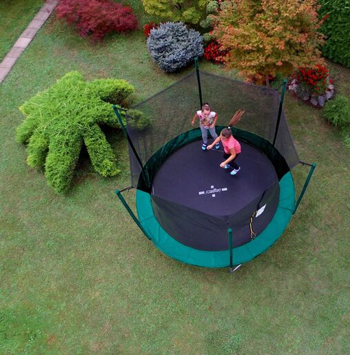 LEGONI trampolin FUN sa zaštitnom mrežom, 366cm, tamno zeleni