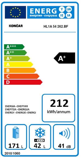 Končar hladnjak HL1A 54 262.BF RO