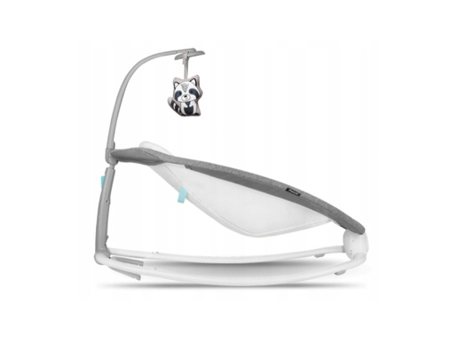 Lionelo dječja zibalica Pascal, 5 melodija, vibriranje, siva-scandi, 3g jamstva