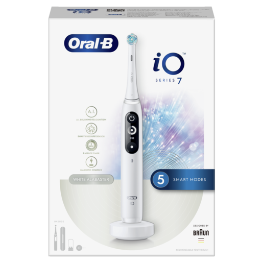 Oral-B električna četkica iO7 WHITE ALABASTER