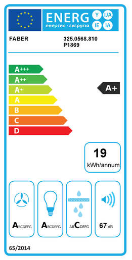Faber napa TSPG X/BK Glass A60 2SL