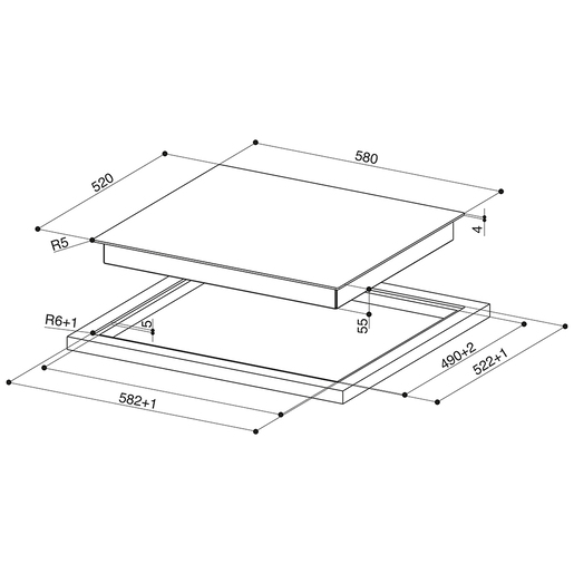 Faber indukcijska ploča za kuhanje FCH 64 BK KL