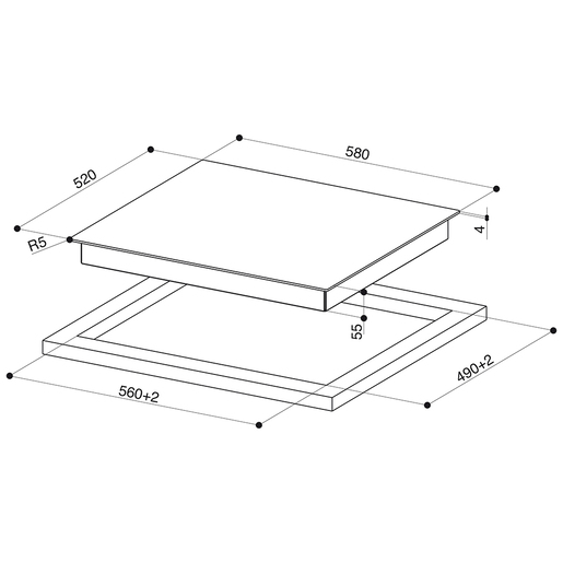Faber indukcijska ploča za kuhanje FCH 64 BK KL