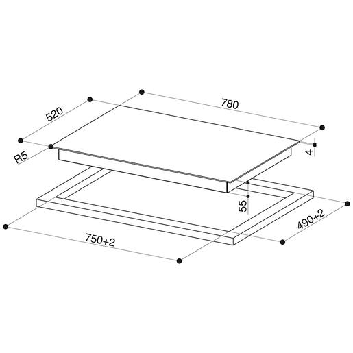Faber indukcijska ploča za kuhanje FCH 84 BK KL