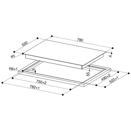 Faber indukcijska ploča za kuhanje FCH 84 BK KL