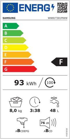 SAMSUNG perilica rublja WW81T301MWW/LE