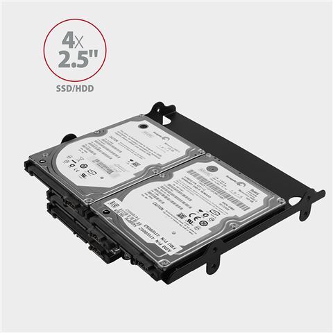 AXAGON adapter za ugradnju 4x 2.5" HDD/SSD ili 2x 2.5" + 1x 3.5" u 5.25" (RHD-435)