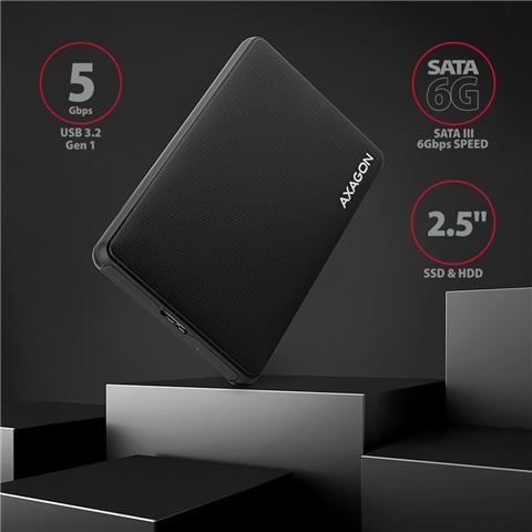 AXAGON EE25-SL SATA 6G -> USB 3.2 ladica za 2.5" HDD/SSD