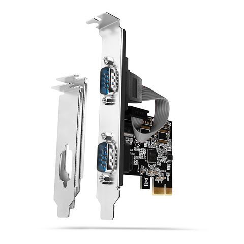 Axagon kontroler PCIe, 2x Serial, standard & low profile (PCEA-S2N)