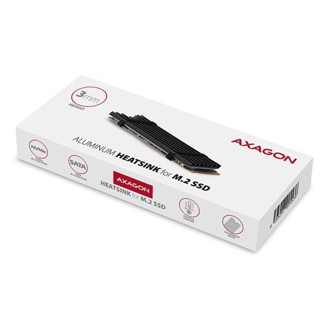 Pasivni hladnjak Axagon za M.2 SSD 80mm, Alu (CLR-M2L3)