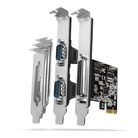 Axagon kontroler PCIe, 1x Parallel + 2x Serial, standard & low profile (PCEA-PSN)