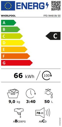 Whirlpool perilica rublja FFD 9448 BCV EE