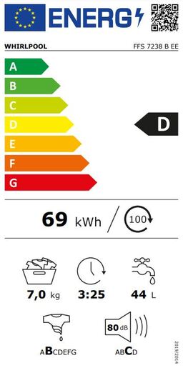 Whirlpool perilica rublja FFS 7238 B EE