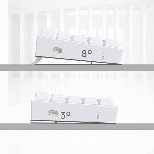 Redragon K630 RGB, gaming mehanička tipkovnica, brown switches, bijela