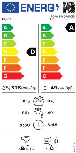 Candy perilica sušilica rublja ROW 4966DWMCE