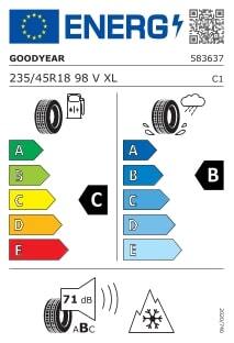 Goodyear 235/45R18 98V UltraGrip Performance+ XL FP TL, Pot: C, Pri: B, Buka: 71 dB