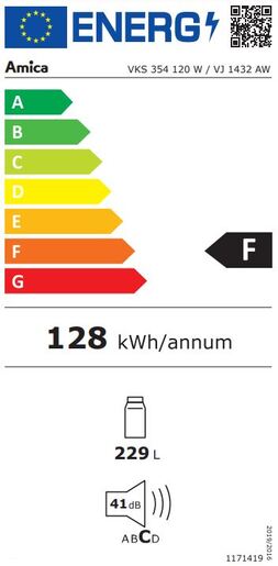 Amica hladnjak VKS 354 120 W