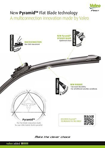 Metlice brisača VALEO Set 2 metlice za  SEAT ARONA 2017>  Dim. 650/400 mm