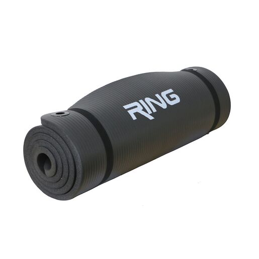 RING prostirka s ringovima 1,5cm crna RX LKEM-3016