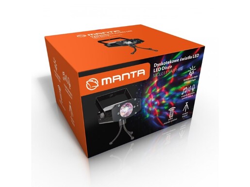 MANTA laserski projektor rotiranje, treperenje, reakcija na glazbu MDL011
