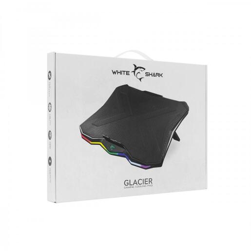 White Shark GCP-03 Glacier hladnjak za laptop, do 17.3, RGB, crni