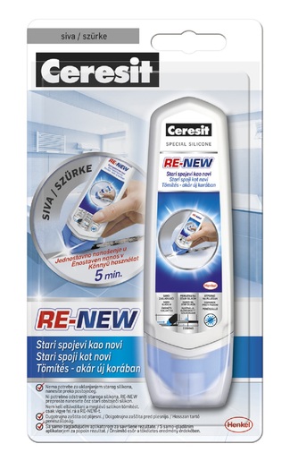 Ceresit ReNew specijalni silikon sivi 100 ml