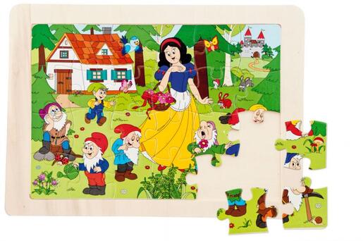 Woody drvene puzzle "Snjeguljica"