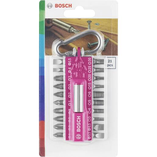BOSCH 21-djelni set bitova - rozi