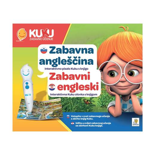 KUKU interaktivna olovka s knjigom - Zabavni engleski
