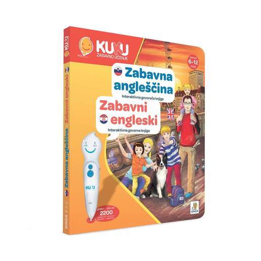 KUKU interaktivna olovka s knjigom - Zabavni engleski