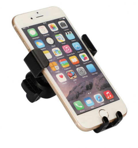 KSIX, univerzalni auto držač za smartphone, ventilacija, 360* rotacija, crni