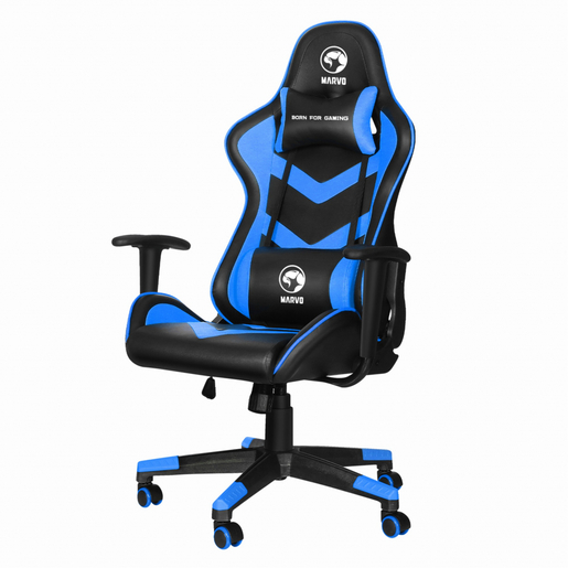 Marvo CH-106BL, gaming stolica, crno/plava