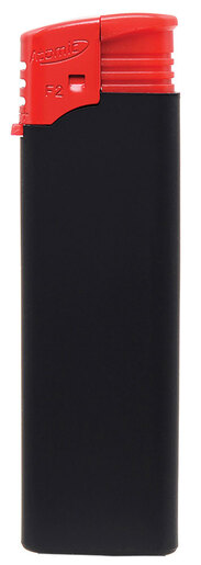 Upaljač Atomic F2 RUBBER crno/crveni 50 komada