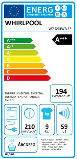 Whirlpool sušilica rublja W7 D94WB EE