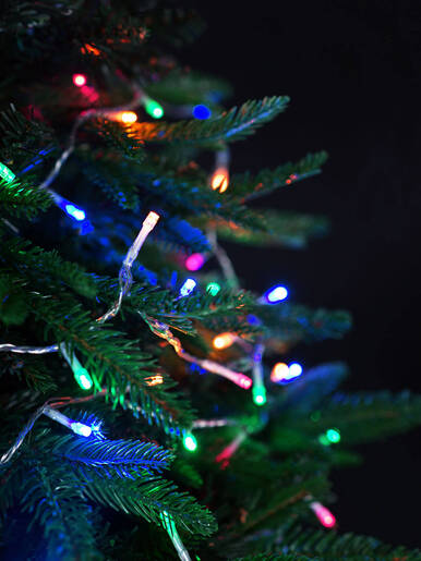 200 LED Lampica – Šarena – prozirna žica